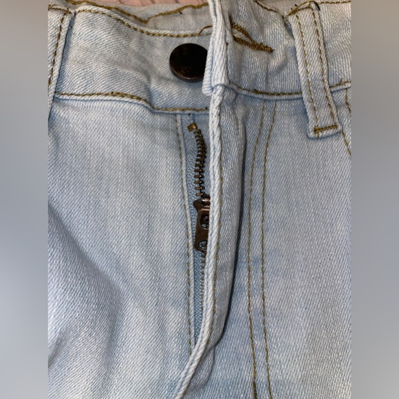 MEN’S slim straight jeans Rose embroidered 28 NWT - Picture 7 of 11